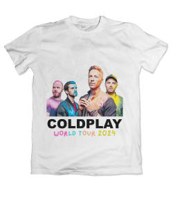 COLDPLAY TOUR 2024 Medium Fit Unisex T-Shirt