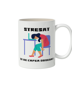 stresat și de cafea obsedat
