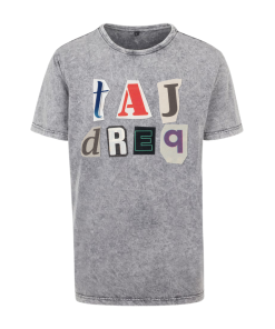 TAJ DREQ ZIAR Acid Wash T-Shirt Unisex
