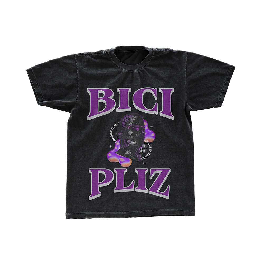 BICI PLIZ TAJDREQ Oversized Acid Wash Unisex T-Shirt