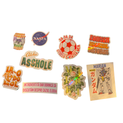 9 STICKERE HOLOGRAFICE PACK