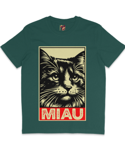 Alternative view of MIAU PISICA MEDIUM FIT Tricou